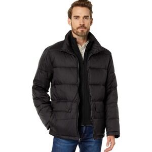 Cole Haan Puffer Jacket With Bib Men's Size Small Black New